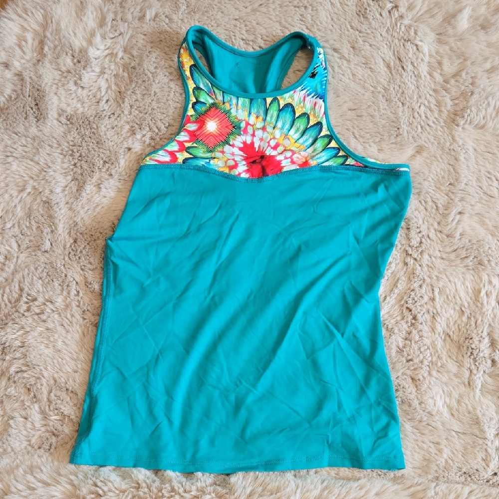 EUC Luli Fit Floral Women's Tank Top